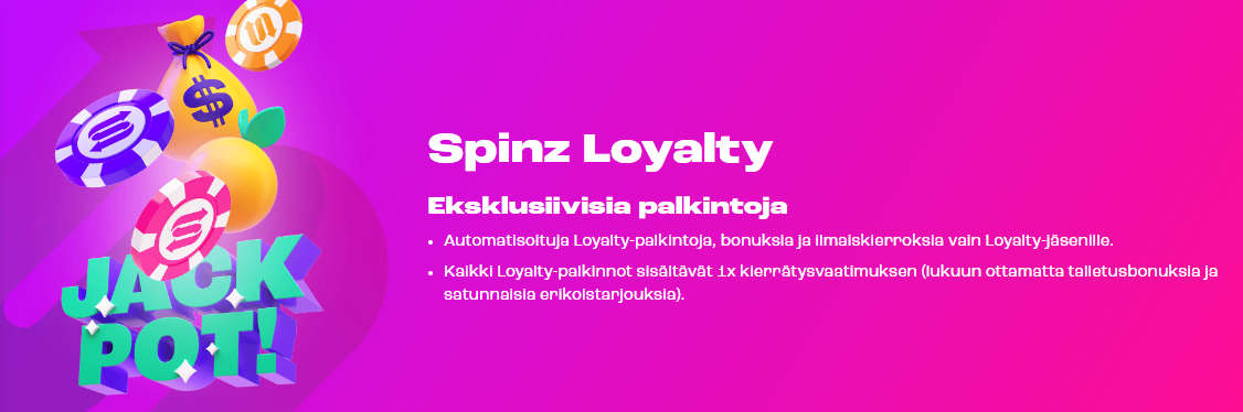 Spinz Casino Loyalty